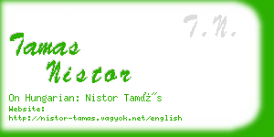 tamas nistor business card